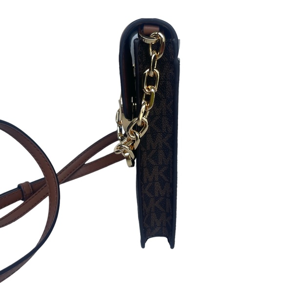 Michael Kors Women Carmen Small Faux Leather Phone Crossbody Bag - Picture 7 of 15